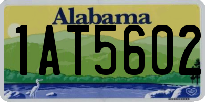 AL license plate 1AT5602