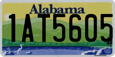 AL license plate 1AT5605