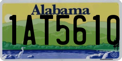 AL license plate 1AT5610