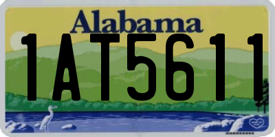 AL license plate 1AT5611