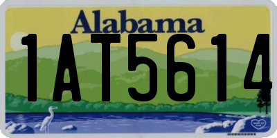 AL license plate 1AT5614