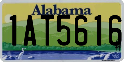 AL license plate 1AT5616