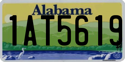 AL license plate 1AT5619
