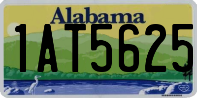 AL license plate 1AT5625