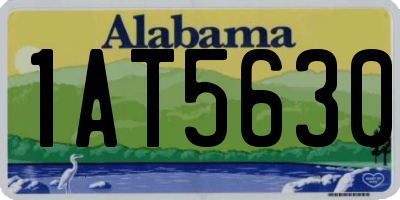 AL license plate 1AT5630