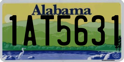AL license plate 1AT5631