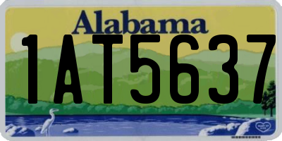 AL license plate 1AT5637