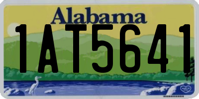 AL license plate 1AT5641