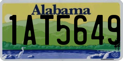 AL license plate 1AT5649