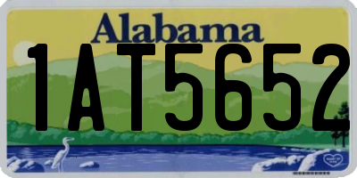 AL license plate 1AT5652