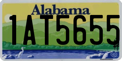 AL license plate 1AT5655