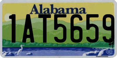 AL license plate 1AT5659