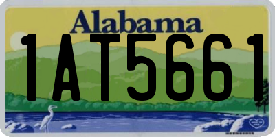 AL license plate 1AT5661