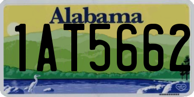 AL license plate 1AT5662