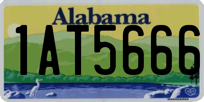 AL license plate 1AT5666