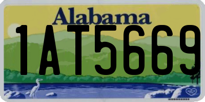 AL license plate 1AT5669