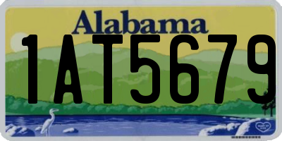 AL license plate 1AT5679