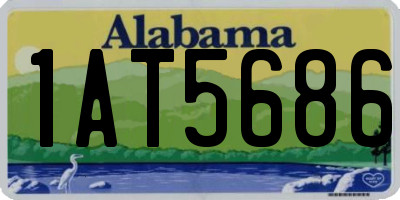 AL license plate 1AT5686