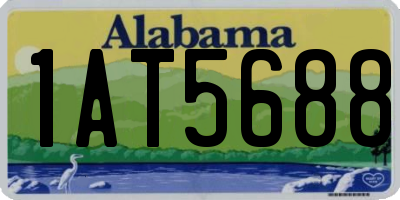 AL license plate 1AT5688