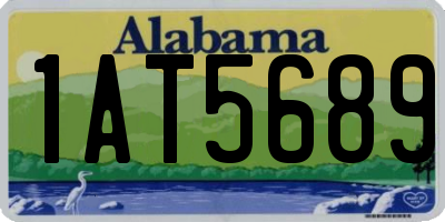 AL license plate 1AT5689