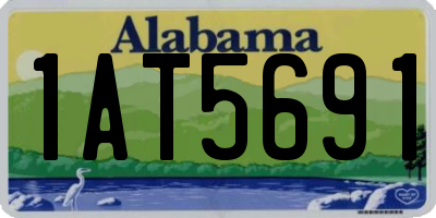AL license plate 1AT5691