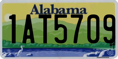 AL license plate 1AT5709