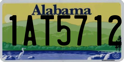 AL license plate 1AT5712
