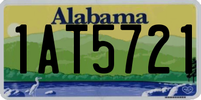 AL license plate 1AT5721