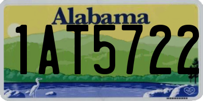 AL license plate 1AT5722