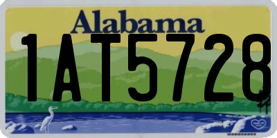 AL license plate 1AT5728