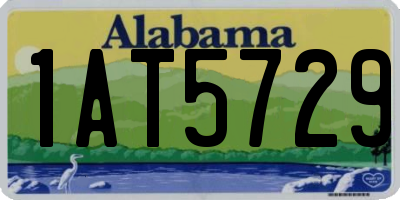 AL license plate 1AT5729