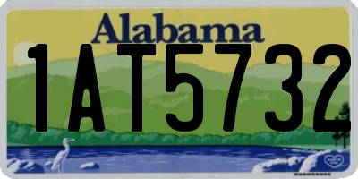 AL license plate 1AT5732