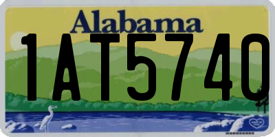 AL license plate 1AT5740