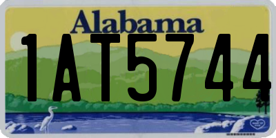AL license plate 1AT5744