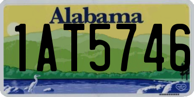 AL license plate 1AT5746