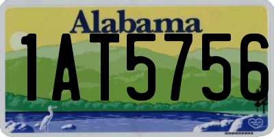 AL license plate 1AT5756