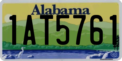 AL license plate 1AT5761