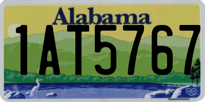 AL license plate 1AT5767