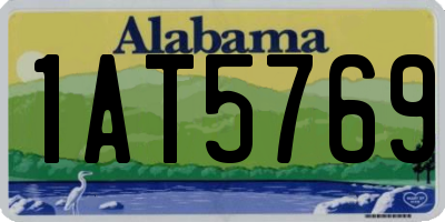 AL license plate 1AT5769