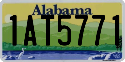 AL license plate 1AT5771