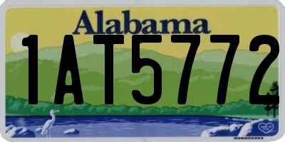 AL license plate 1AT5772