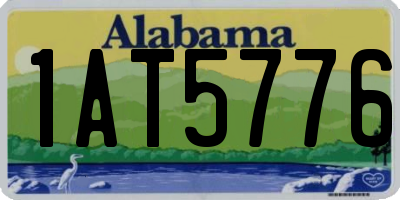 AL license plate 1AT5776