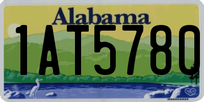 AL license plate 1AT5780