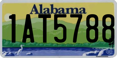 AL license plate 1AT5788