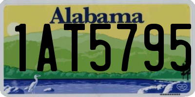 AL license plate 1AT5795