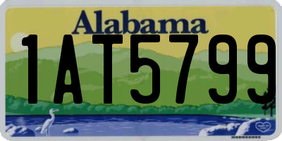 AL license plate 1AT5799
