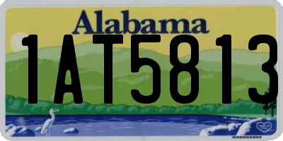 AL license plate 1AT5813