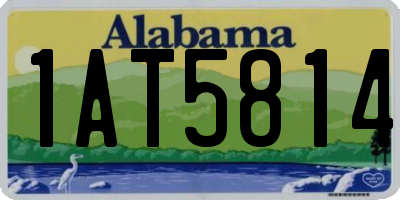 AL license plate 1AT5814