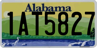 AL license plate 1AT5827
