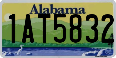 AL license plate 1AT5832